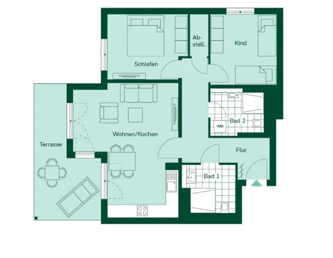 Terrassenwohnung "Gartenblick" - Haffresidenz Garz  ภายนอก รูปภาพ